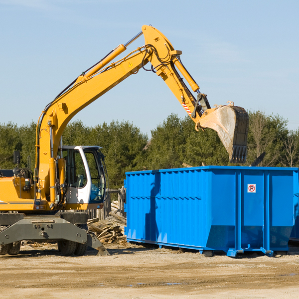 can i choose the location where the residential dumpster will be placed in Aransas Pass TX